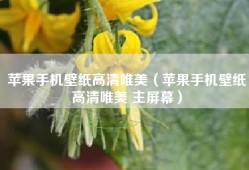 苹果手机壁纸高清唯美（苹果手机壁纸高清唯美 主屏幕）