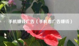 手机赚钱广告（手机看广告赚钱）